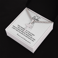 Load image into Gallery viewer, Personalized To My Hot Babe Cross with Cuban Link Chain
