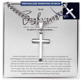 Load image into Gallery viewer, Personalized To My Boyfriend Cross with Cuban Link Chain
