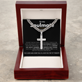 Load image into Gallery viewer, Personalized To My Soulmate Cross with Cuban Link Chain
