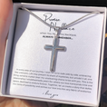 Load image into Gallery viewer, Promise Cross Necklace with Snake Chain
