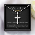 Load image into Gallery viewer, Prosonalized Promise Cross Necklace with Snake Chain
