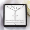 Load image into Gallery viewer, Promise Cross Necklace with Snake Chain
