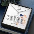 Load image into Gallery viewer, To My Son Artisan Cross Necklace with Snake Chain
