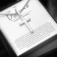 Load image into Gallery viewer, To My Boyfriend Cross Necklace with Snake Chain
