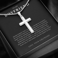 Load image into Gallery viewer, To My Boyfriend Cross Necklace with Snake Chain
