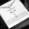 Load image into Gallery viewer, Prosonalized Promise Cross Necklace with Snake Chain
