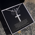 Load image into Gallery viewer, To My Man Cross Necklace with Snake Chain
