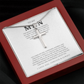 Load image into Gallery viewer, To My Man Cross Necklace with Snake Chain
