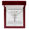 Load image into Gallery viewer, Prosonalized Promise Cross Necklace with Snake Chain
