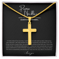 Load image into Gallery viewer, Promise Cross Necklace with Snake Chain
