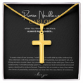 Load image into Gallery viewer, Prosonalized Promise Cross Necklace with Snake Chain
