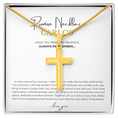 Load image into Gallery viewer, Prosonalized Promise Cross Necklace with Snake Chain
