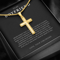 Load image into Gallery viewer, To My Boyfriend Cross Necklace with Snake Chain
