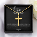 Load image into Gallery viewer, Promise Cross Necklace with Snake Chain
