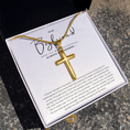 Load image into Gallery viewer, To My Boyfriend Cross Necklace with Snake Chain

