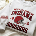 Load image into Gallery viewer, Embroidered Hoosiers Champs 25/26 Quarter-Zip Sweatshirt, Hoodie Sweatshirt T-Shirt
