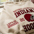 Load image into Gallery viewer, Embroidered Hoosiers Champs 25/26 Quarter-Zip Sweatshirt, Hoodie Sweatshirt T-Shirt
