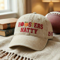 Load image into Gallery viewer, Embroidered Indiana Hoosiers Vintage Style Baseball Cap, Dyed Cap
