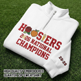 Load image into Gallery viewer, Embroidered Hoosiers Champs Sweatshirt: Rose & Peach Bowl 25/26 Quarter-Zip Sweatshirt, Hoodie Sweatshirt T-Shirt
