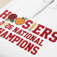 Load image into Gallery viewer, Embroidered Hoosiers Champs Sweatshirt: Rose & Peach Bowl 25/26 Quarter-Zip Sweatshirt, Hoodie Sweatshirt T-Shirt
