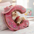 Load image into Gallery viewer, Personalized Cowgirl Alphabet Pillow – A Unique Gift for Horse Lovers
